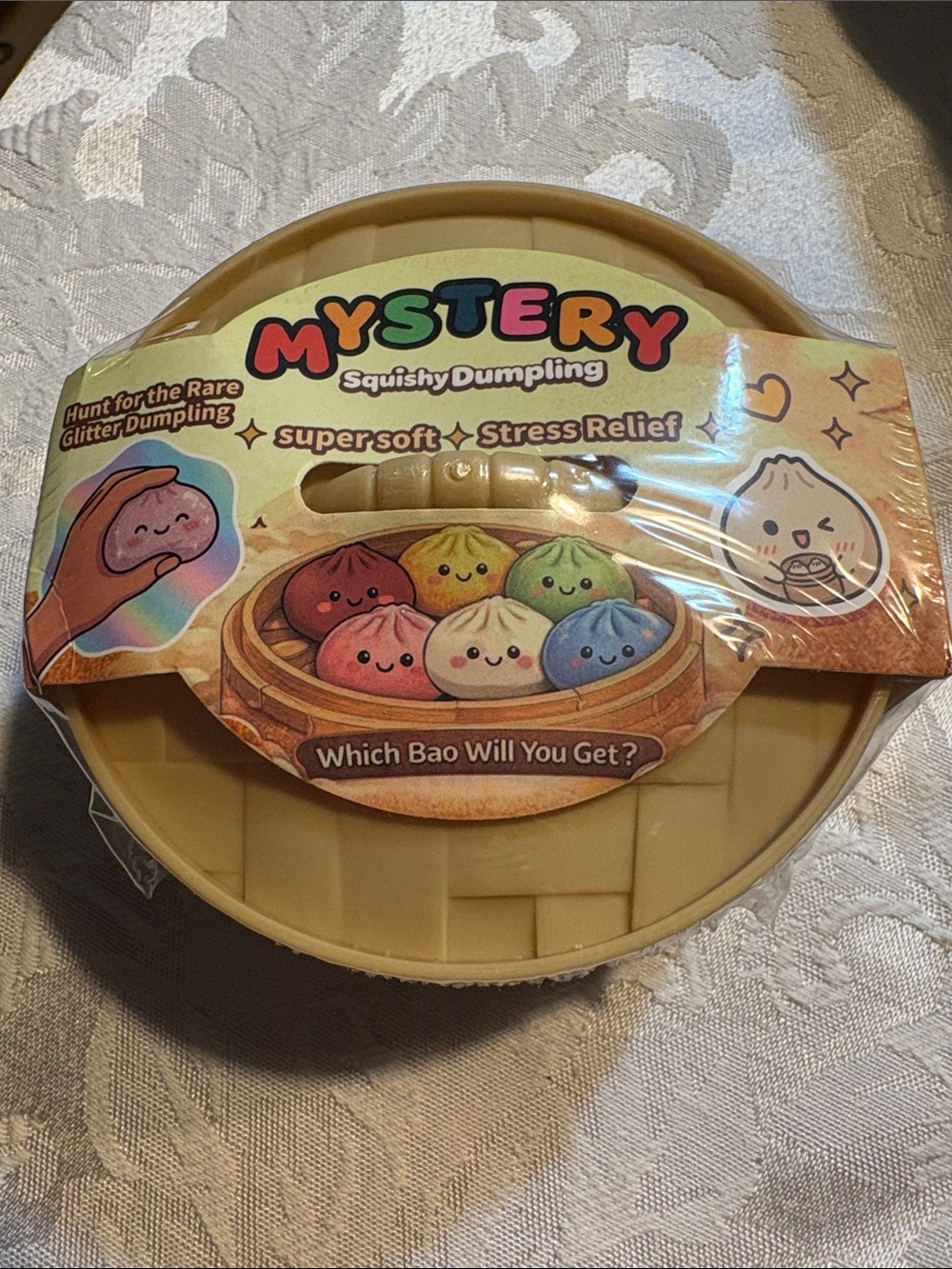 Mystery Squishy Dumpling Kids Stress Relief Toy - Color Surprise!All are glitter